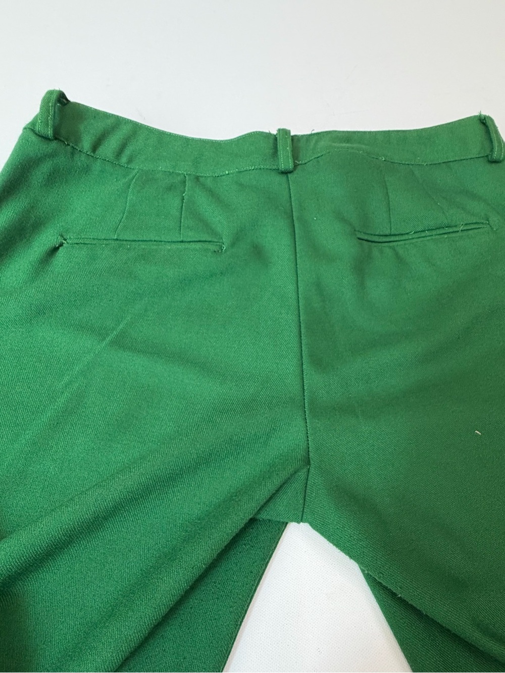 Corey Lynn Calter Green Wide Leg Pants High Rise Trouser Flare Size 12 - Picture 8 of 13